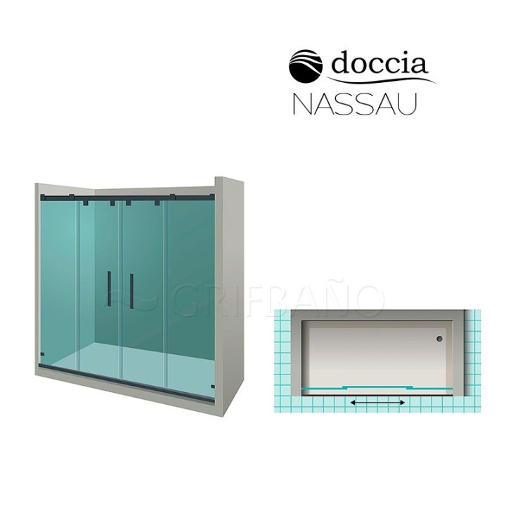 Mampara ducha NASSAU frontal 6