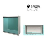 Mampara ducha DALLAS frontal 8
